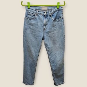 Everlane Women Cheeky Straight High Rise Jeans Blue Medium Wash Size 29 Regular